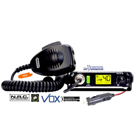 Preview: President BILL II + ASC, VOX, NRC, Multinorm  AM/FM 4Watt CB-Funkgerät